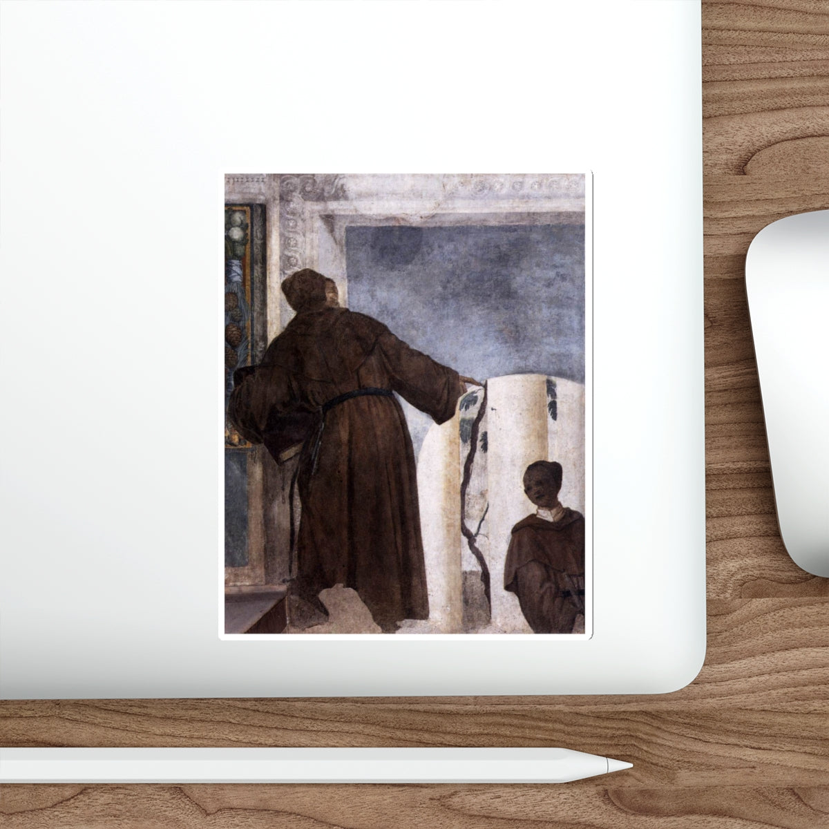 VERONESE, Paolo - Monk with a Black Boy (Artwork) STICKER Vinyl Die-Cut Decal-The Sticker Space