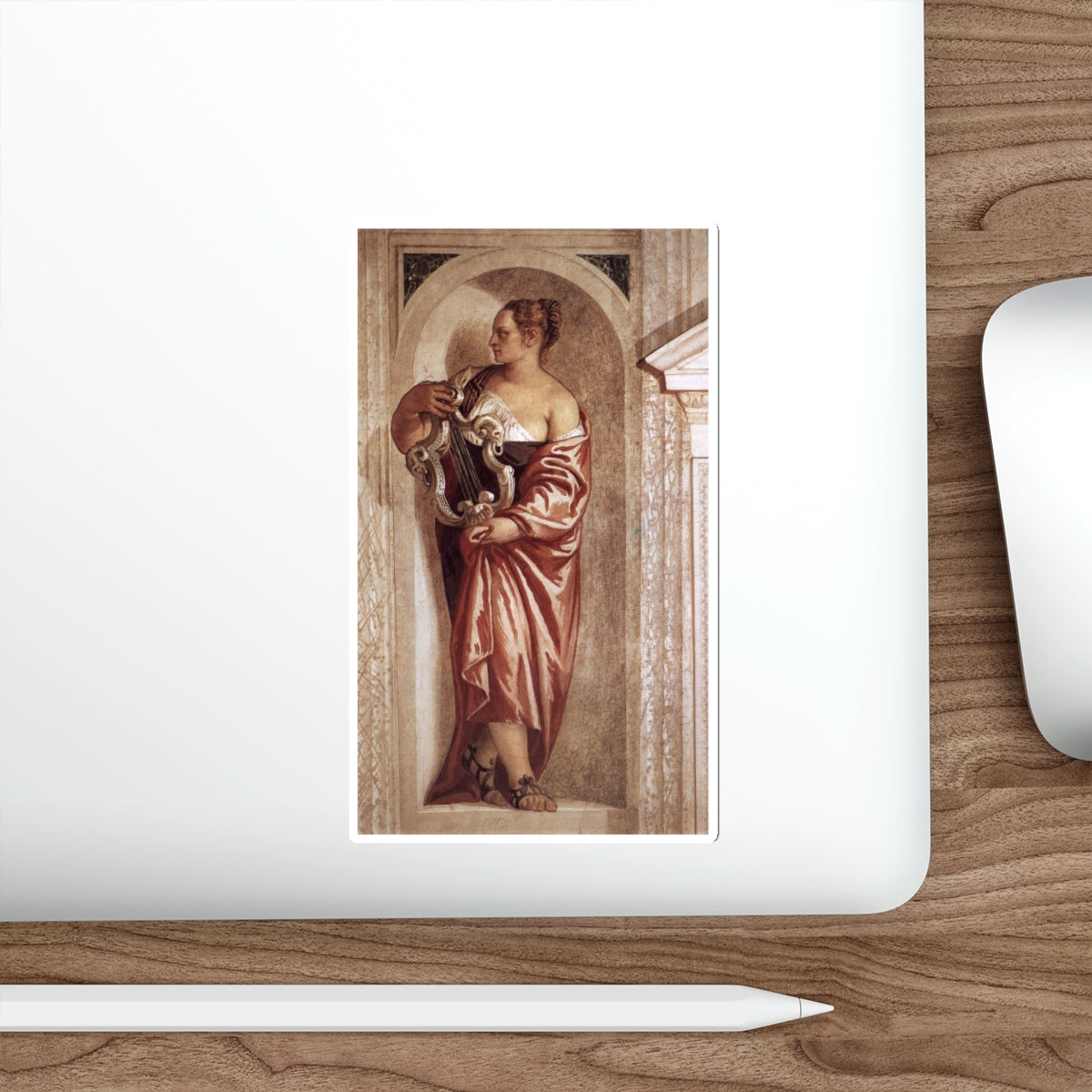 VERONESE, Paolo - Muse with Lyre (Artwork) STICKER Vinyl Die-Cut Decal-The Sticker Space