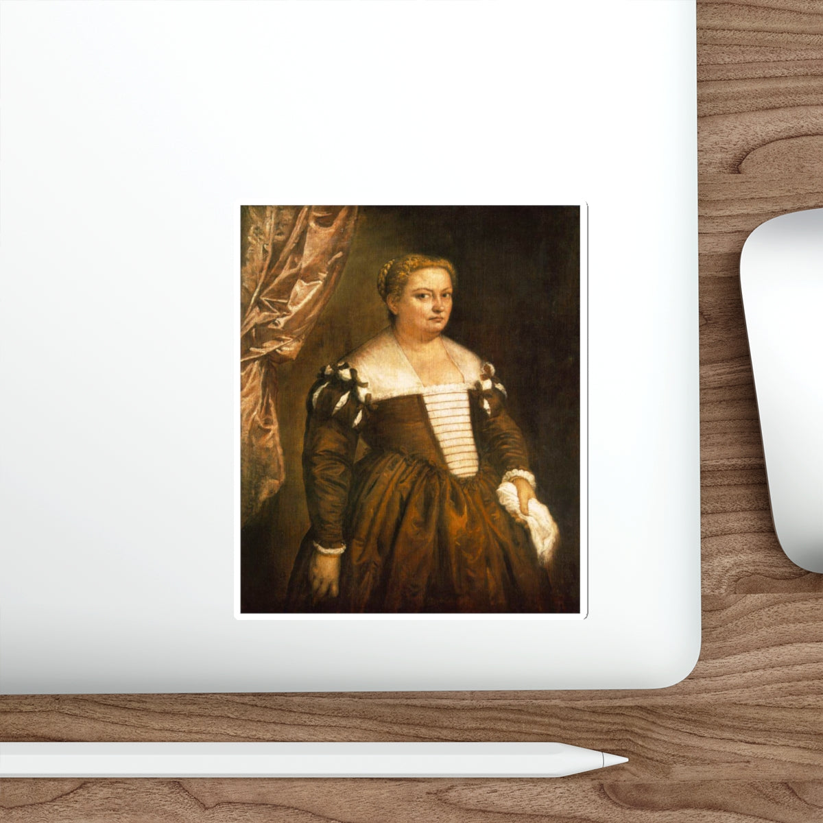 VERONESE, Paolo - Portrait of a Venetian Woman (Artwork) STICKER Vinyl Die-Cut Decal-The Sticker Space