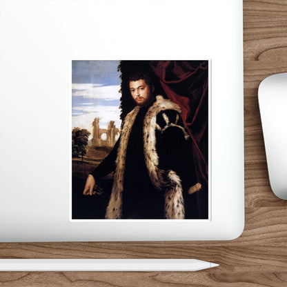 VERONESE, Paolo - Portrait of a Young Man Wearing Lynx Fur (Artwork) STICKER Vinyl Die-Cut Decal-The Sticker Space