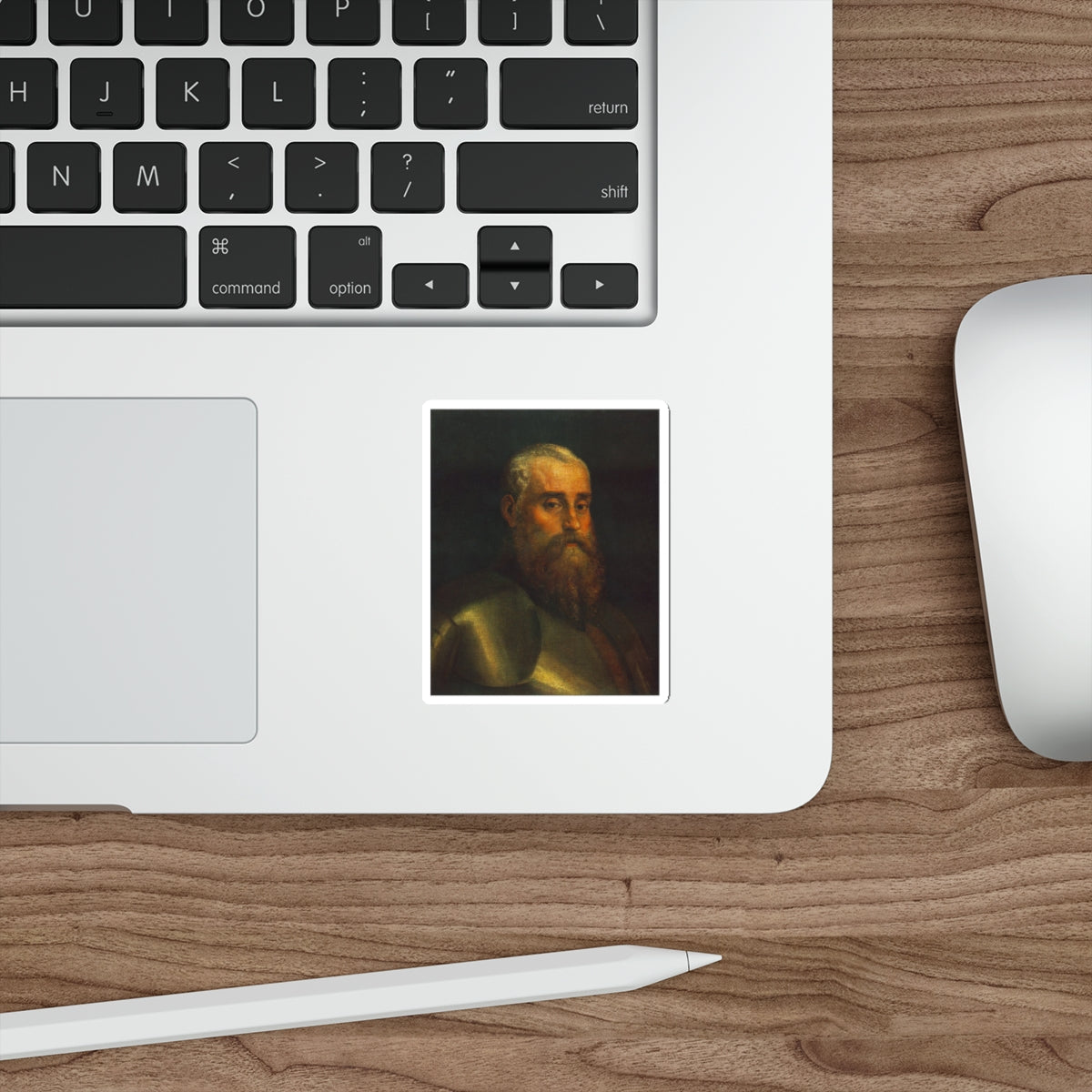 VERONESE, Paolo - Portrait of Agostino Barbarigo (Artwork) STICKER Vinyl Die-Cut Decal-The Sticker Space