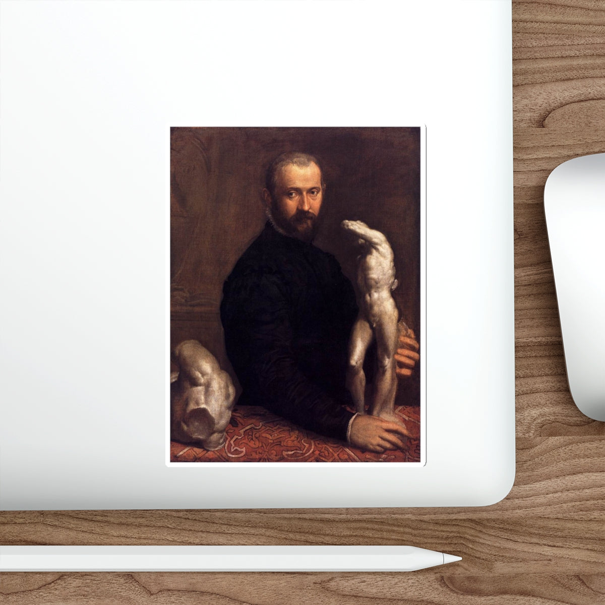 VERONESE, Paolo - Portrait of Alessandro Vittoria (Artwork) STICKER Vinyl Die-Cut Decal-The Sticker Space