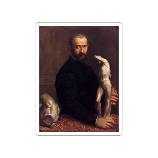 VERONESE, Paolo - Portrait of Alessandro Vittoria (Artwork) STICKER Vinyl Die-Cut Decal White Die-Cut 2 Inch - The Sticker Space