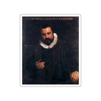 VERONESE, Paolo - Portrait of Johann Jakob Konig (Artwork) STICKER Vinyl Die-Cut Decal White Die-Cut 3 Inch - The Sticker Space