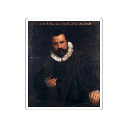 VERONESE, Paolo - Portrait of Johann Jakob Konig (Artwork) STICKER Vinyl Die-Cut Decal White Die-Cut 4 Inch - The Sticker Space