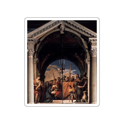 VERONESE, Paolo - Presentation in the Temple (Artwork) STICKER Vinyl Die-Cut Decal White Die-Cut 3 Inch - The Sticker Space