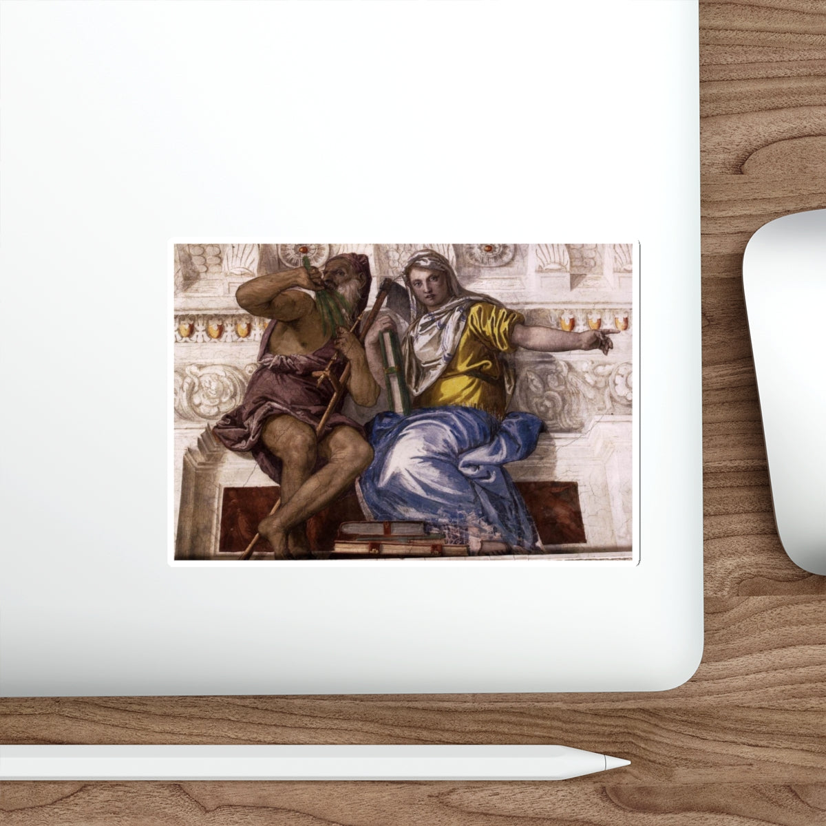 VERONESE, Paolo - Saturn (Time) and Historia (Artwork) STICKER Vinyl Die-Cut Decal-The Sticker Space