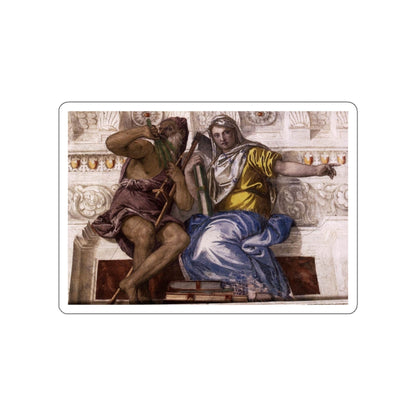 VERONESE, Paolo - Saturn (Time) and Historia (Artwork) STICKER Vinyl Die-Cut Decal-White-The Sticker Space