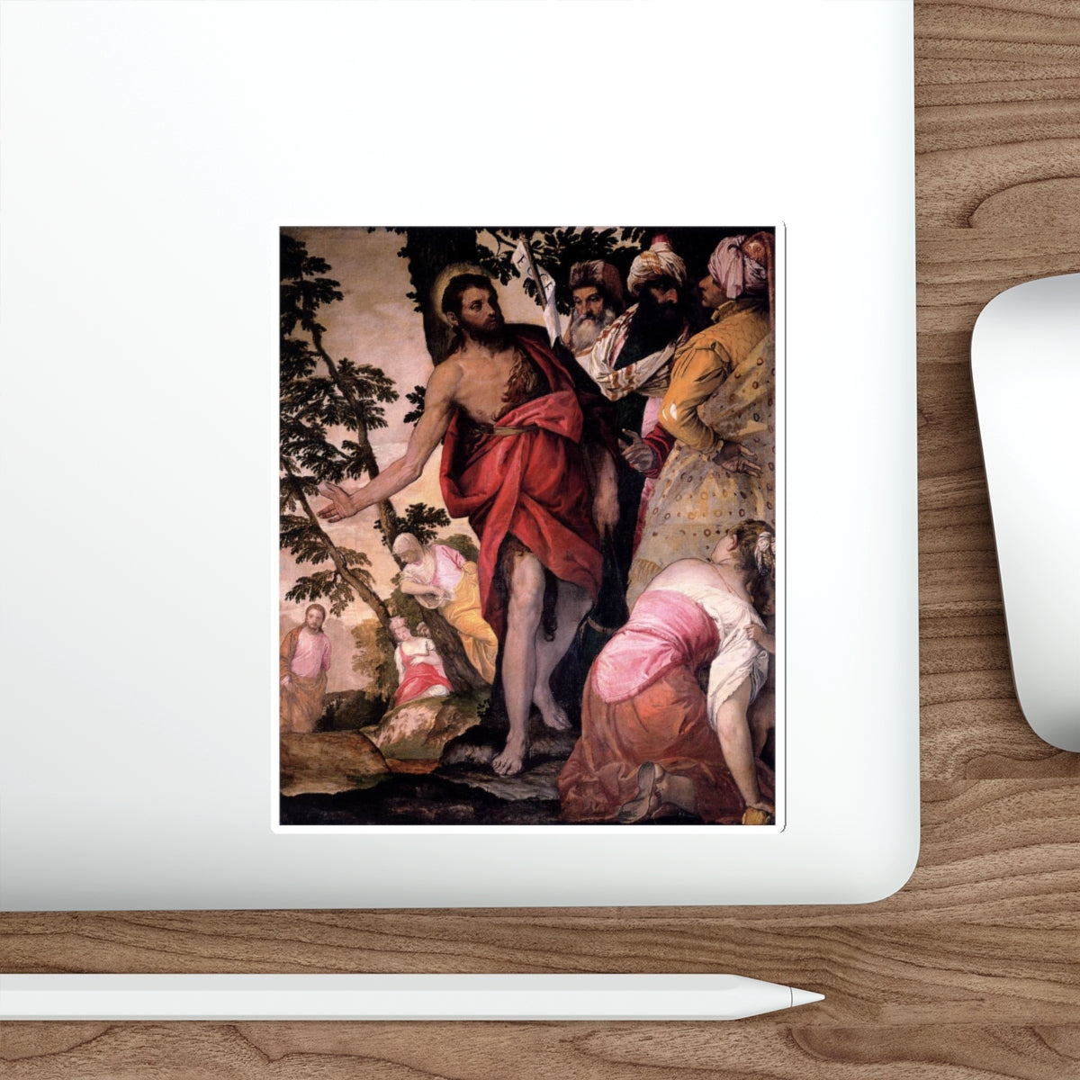 VERONESE, Paolo - St John the Baptist Preaching (Artwork) STICKER Vinyl Die-Cut Decal-The Sticker Space