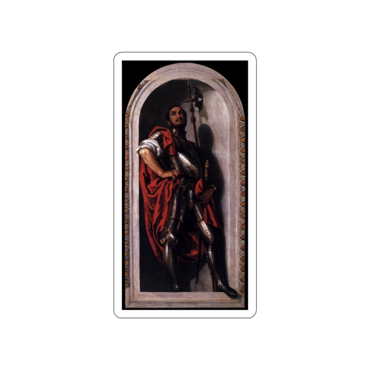 VERONESE, Paolo - St Mennas (Artwork) STICKER Vinyl Die-Cut Decal-White-The Sticker Space