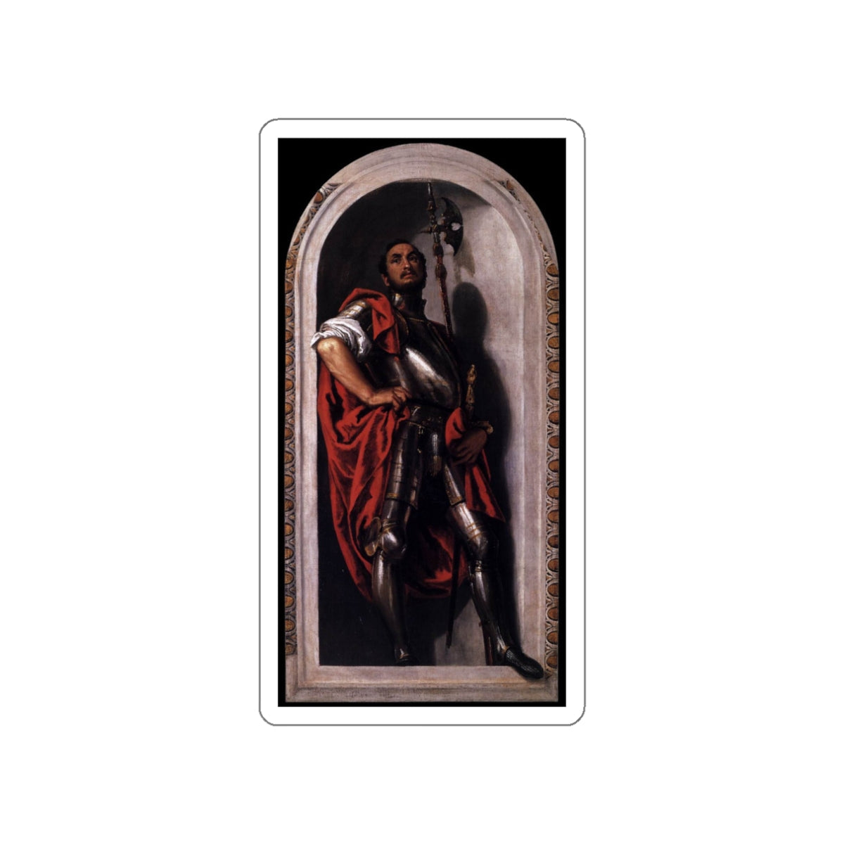 VERONESE, Paolo - St Mennas (Artwork) STICKER Vinyl Die-Cut Decal-White-The Sticker Space