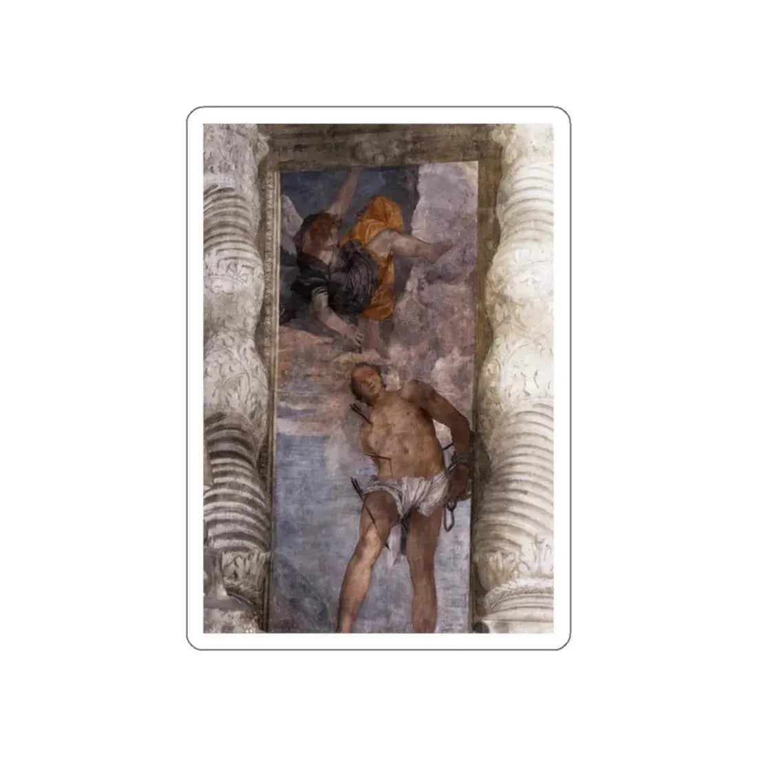 VERONESE, Paolo - St Sebastian (Artwork) STICKER Vinyl Die-Cut Decal White Die-Cut 2 Inch - The Sticker Space
