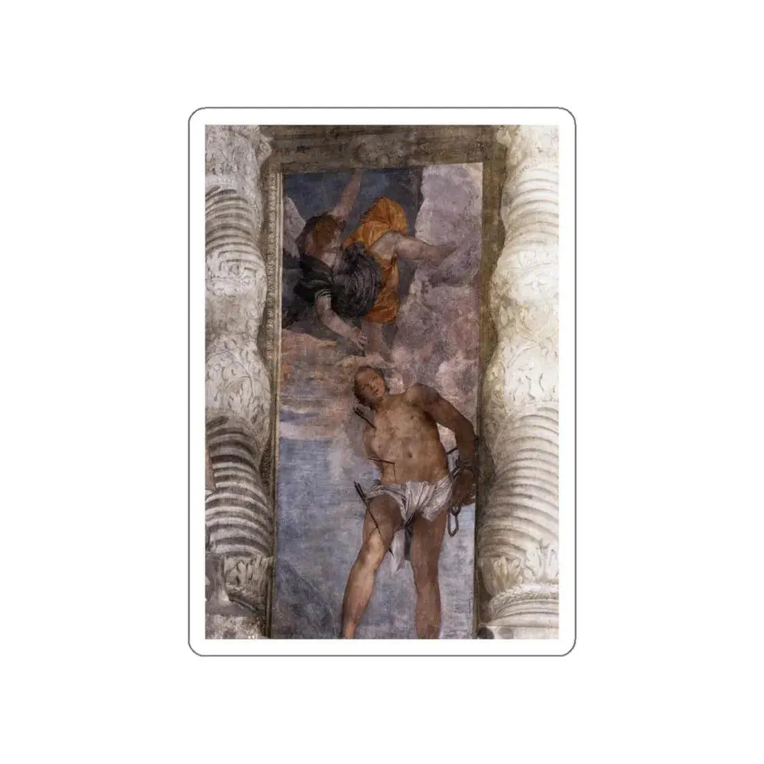 VERONESE, Paolo - St Sebastian (Artwork) STICKER Vinyl Die-Cut Decal White Die-Cut 5 Inch - The Sticker Space