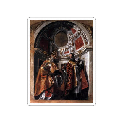 VERONESE, Paolo - Sts Geminianus and Severus (Artwork) STICKER Vinyl Die-Cut Decal White Die-Cut 2 Inch - The Sticker Space