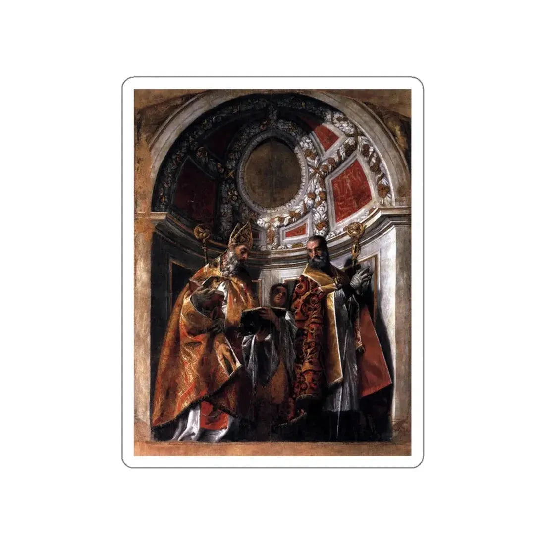 VERONESE, Paolo - Sts Geminianus and Severus (Artwork) STICKER Vinyl Die-Cut Decal White Die-Cut 6 Inch - The Sticker Space