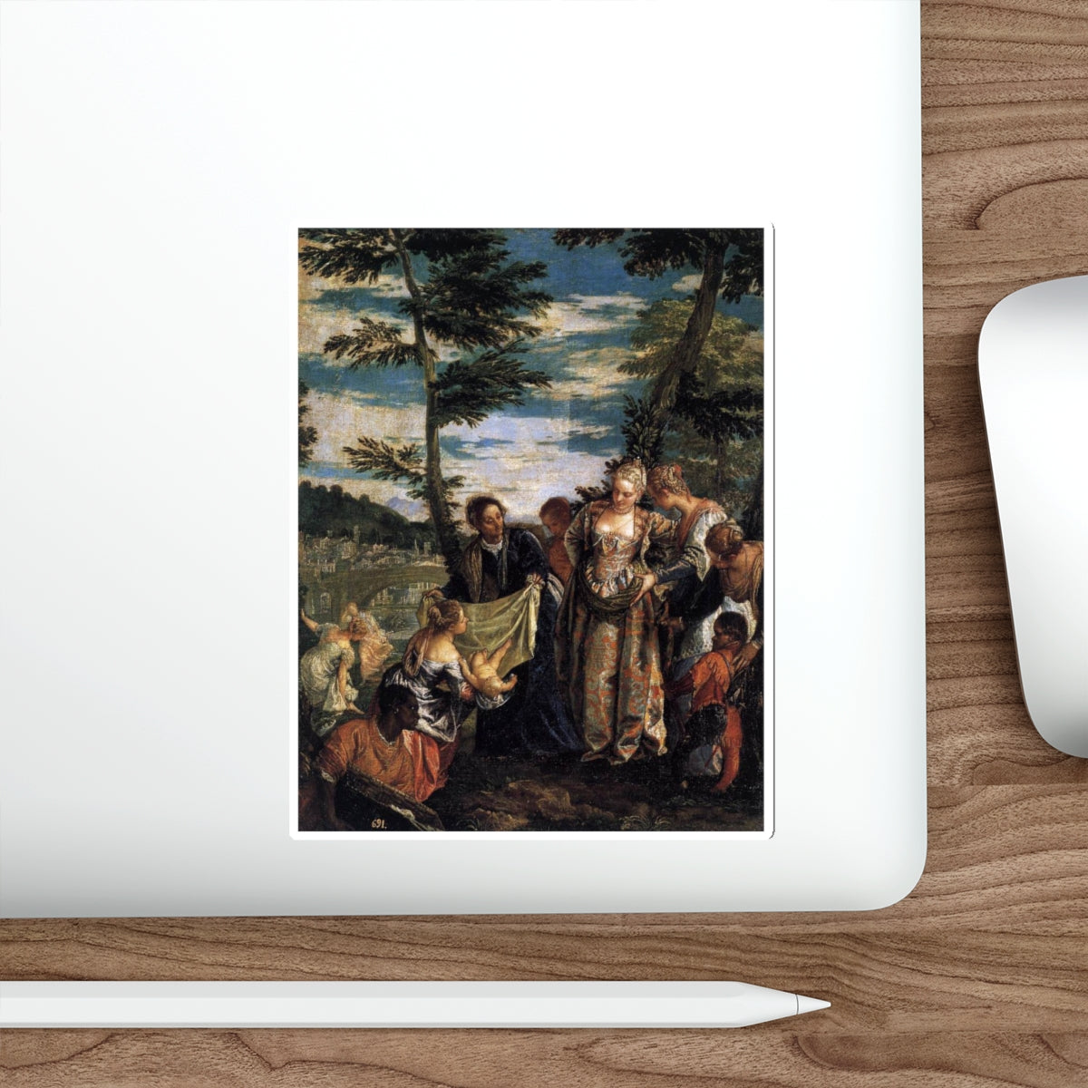 VERONESE, Paolo - The Finding of Moses2 (Artwork) STICKER Vinyl Die-Cut Decal-The Sticker Space