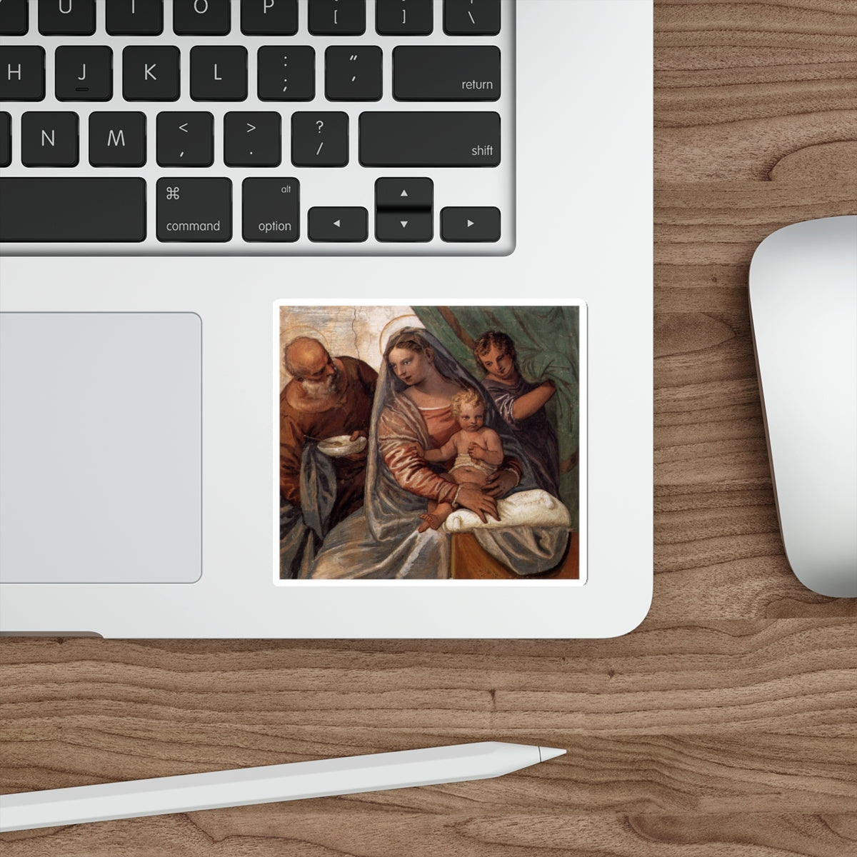 VERONESE, Paolo - The Holy Family (Madonna della pappa) (Artwork) STICKER Vinyl Die-Cut Decal-The Sticker Space