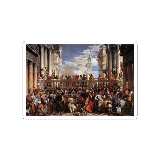 VERONESE, Paolo - The Marriage at Cana (Artwork) STICKER Vinyl Die-Cut Decal White Die-Cut 2 Inch - The Sticker Space