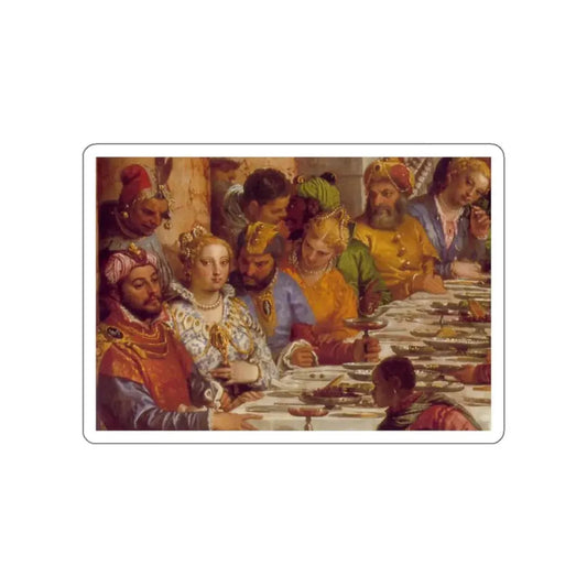 VERONESE, Paolo - The Marriage at Cana d 1 (Artwork) STICKER Vinyl Die-Cut Decal White Die-Cut 2 Inch - The Sticker Space