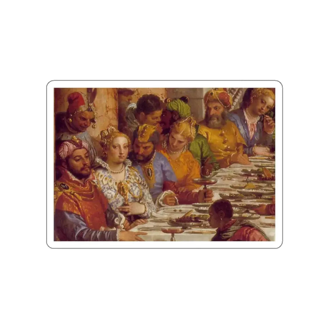 VERONESE, Paolo - The Marriage at Cana d 1 (Artwork) STICKER Vinyl Die-Cut Decal White Die-Cut 5 Inch - The Sticker Space