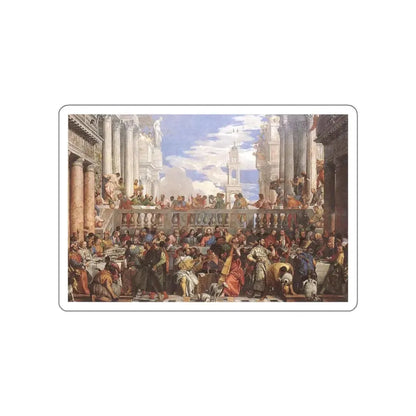 VERONESE, Paolo - The Marriage at Cana_1 (Artwork) STICKER Vinyl Die-Cut Decal White Die-Cut 3 Inch - The Sticker Space