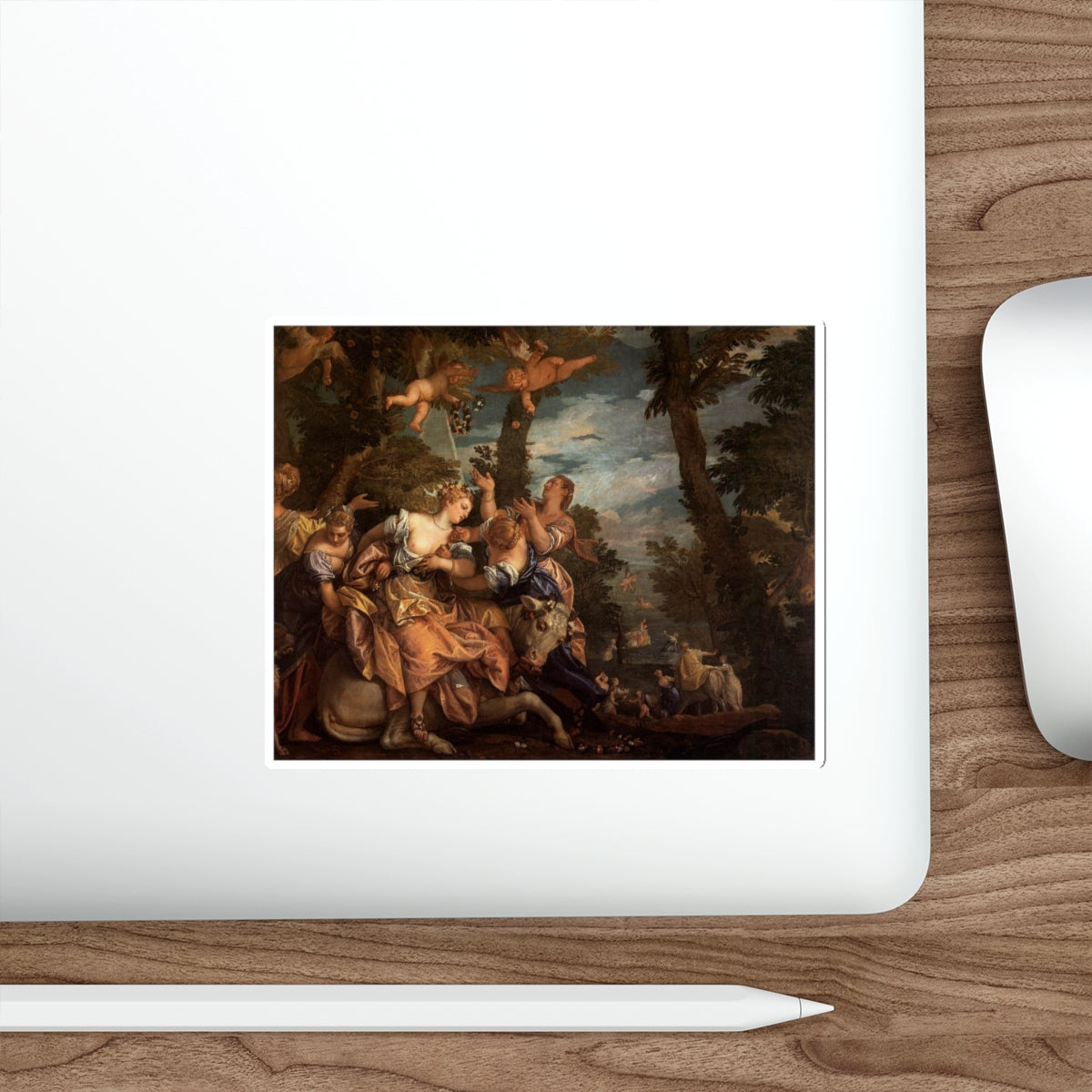 VERONESE, Paolo - The Rape of Europa 1 (Artwork) STICKER Vinyl Die-Cut Decal-The Sticker Space