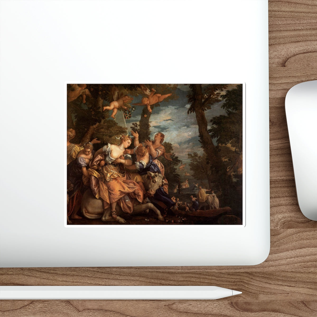 VERONESE, Paolo - The Rape of Europa 1 (Artwork) STICKER Vinyl Die-Cut Decal-The Sticker Space