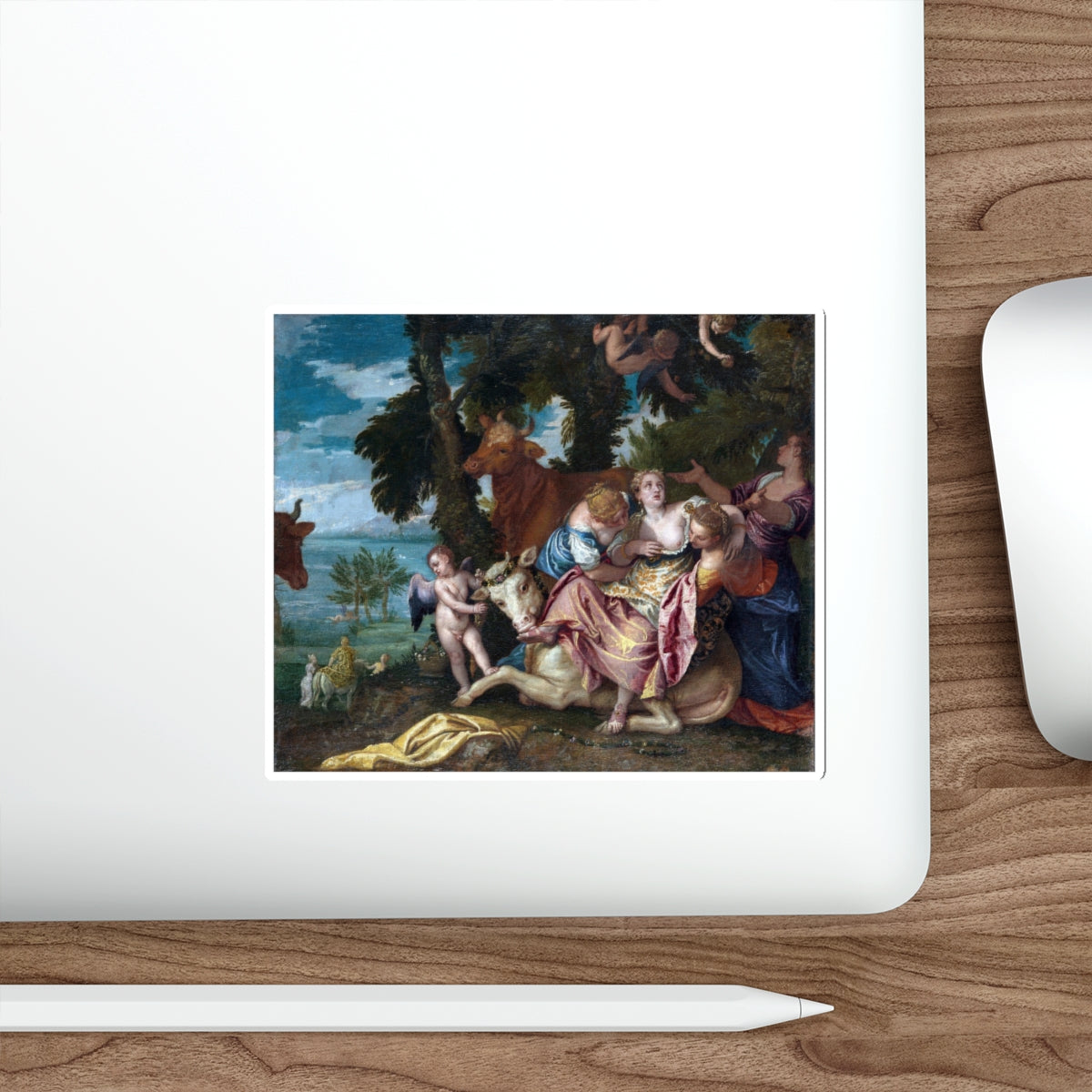 VERONESE, Paolo - The Rape of Europa 2 (Artwork) STICKER Vinyl Die-Cut Decal-The Sticker Space