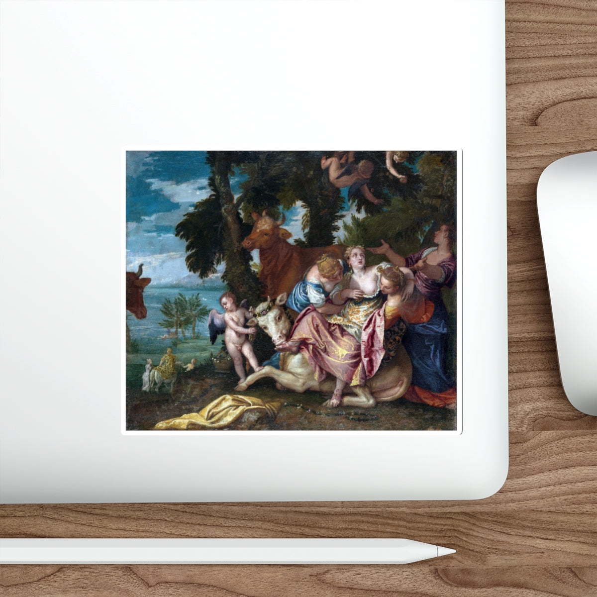 VERONESE, Paolo - The Rape of Europa 2 (Artwork) STICKER Vinyl Die-Cut Decal-The Sticker Space