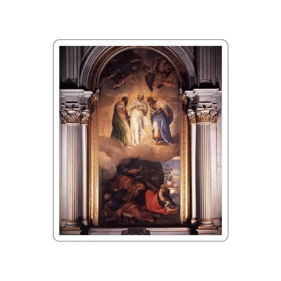 VERONESE, Paolo - Transfiguration of Christ (Artwork) STICKER Vinyl Die-Cut Decal White Die-Cut 6 Inch - The Sticker Space