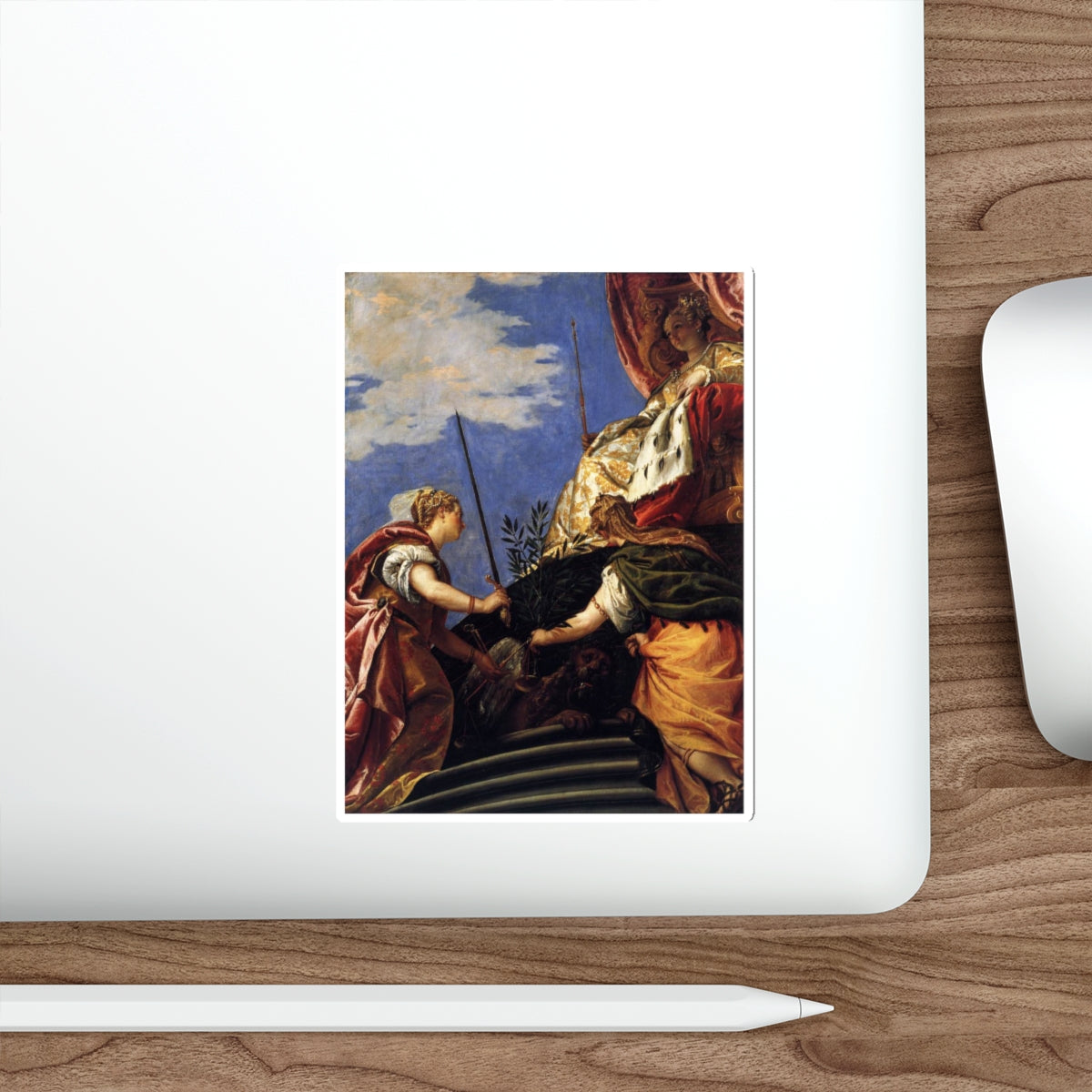 VERONESE, Paolo - Venetia between Justitia and Pax (Artwork) STICKER Vinyl Die-Cut Decal-The Sticker Space