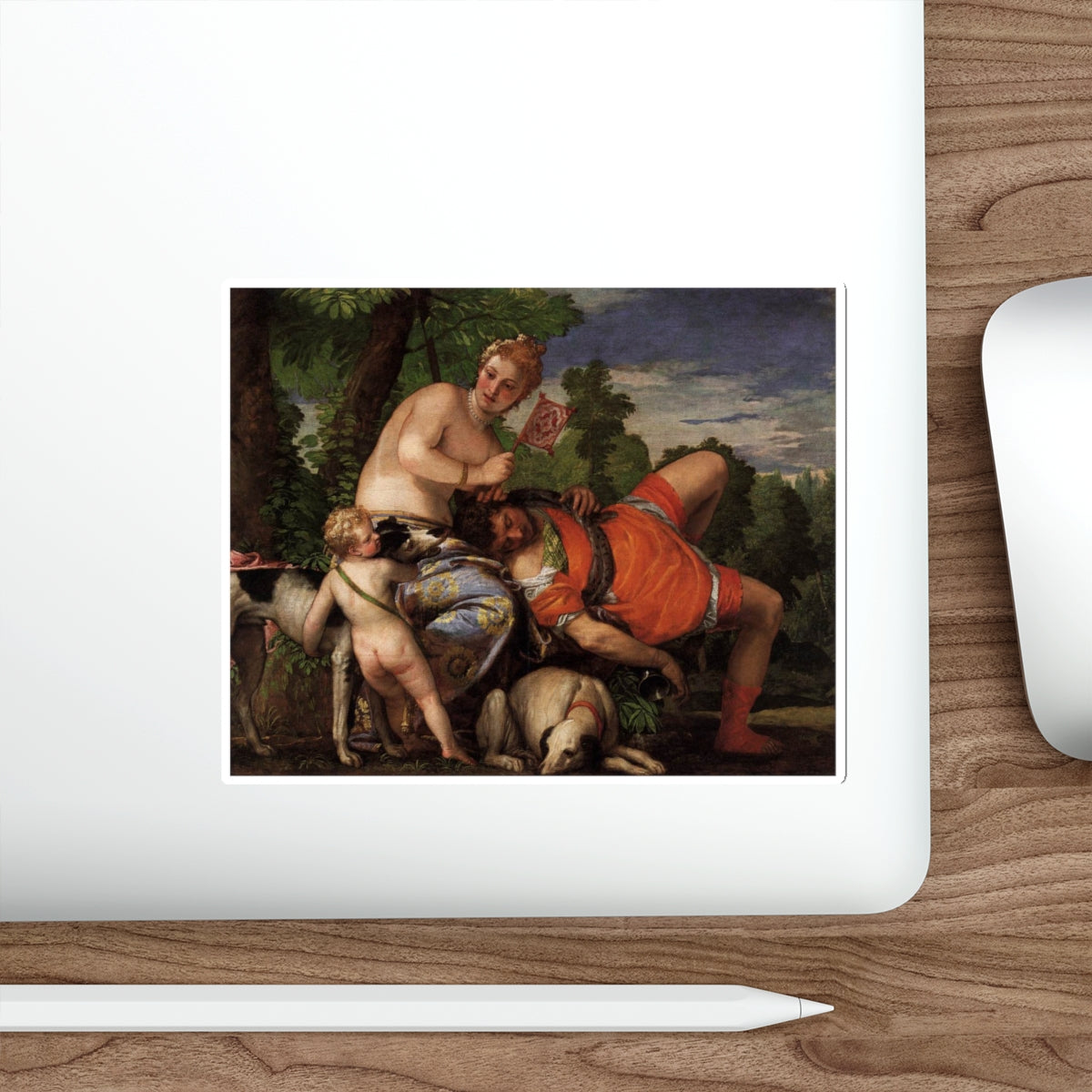 VERONESE, Paolo - Venus and Adonis 2 (Artwork) STICKER Vinyl Die-Cut Decal-The Sticker Space