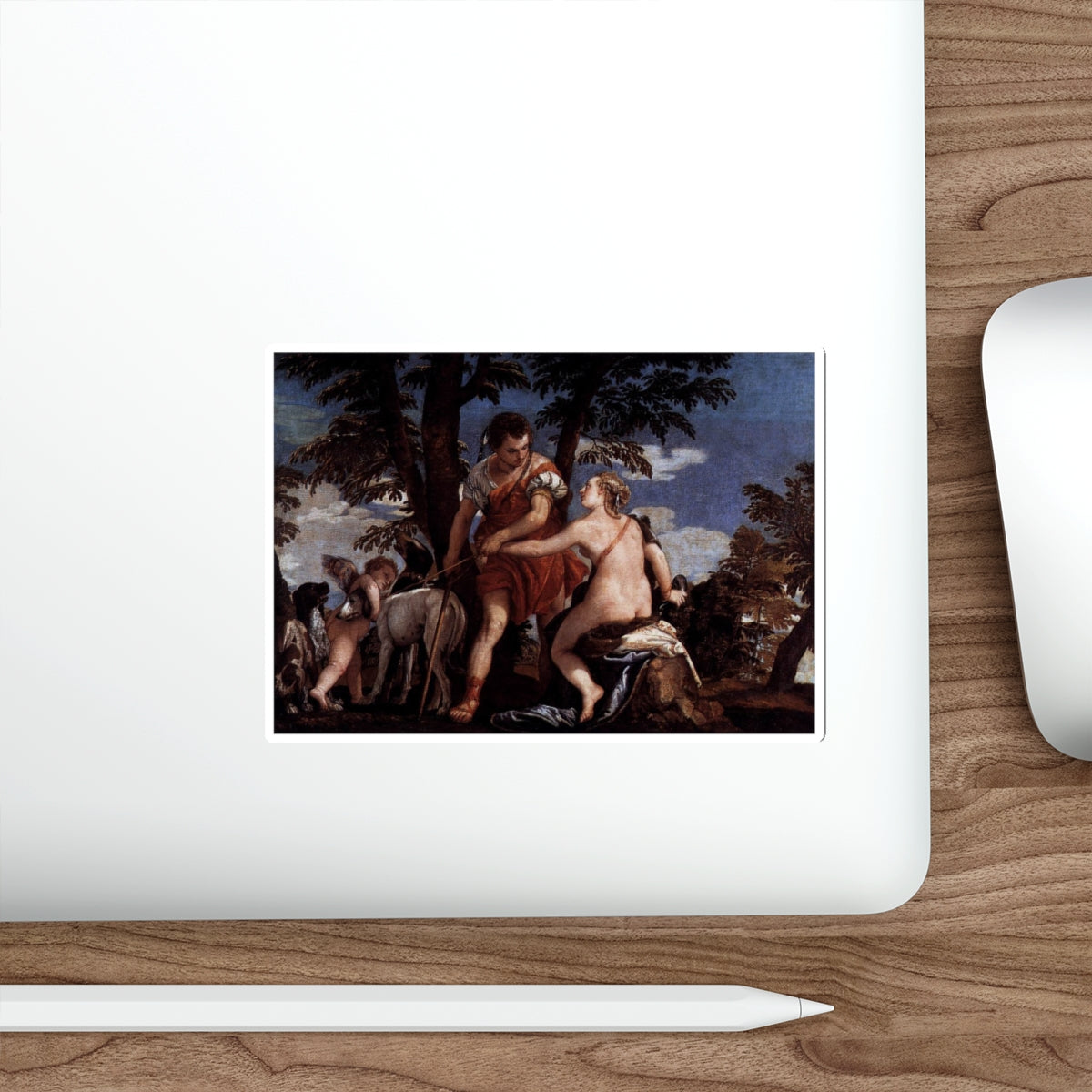 VERONESE, Paolo - Venus and Adonis (Artwork) STICKER Vinyl Die-Cut Decal-The Sticker Space