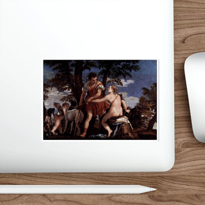 VERONESE, Paolo - Venus and Adonis (Artwork) STICKER Vinyl Die-Cut Decal-The Sticker Space