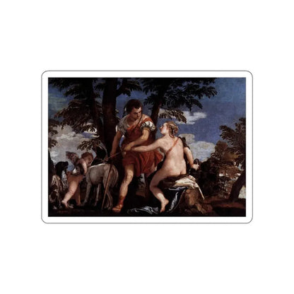 VERONESE, Paolo - Venus and Adonis (Artwork) STICKER Vinyl Die-Cut Decal White Die-Cut 4 Inch - The Sticker Space