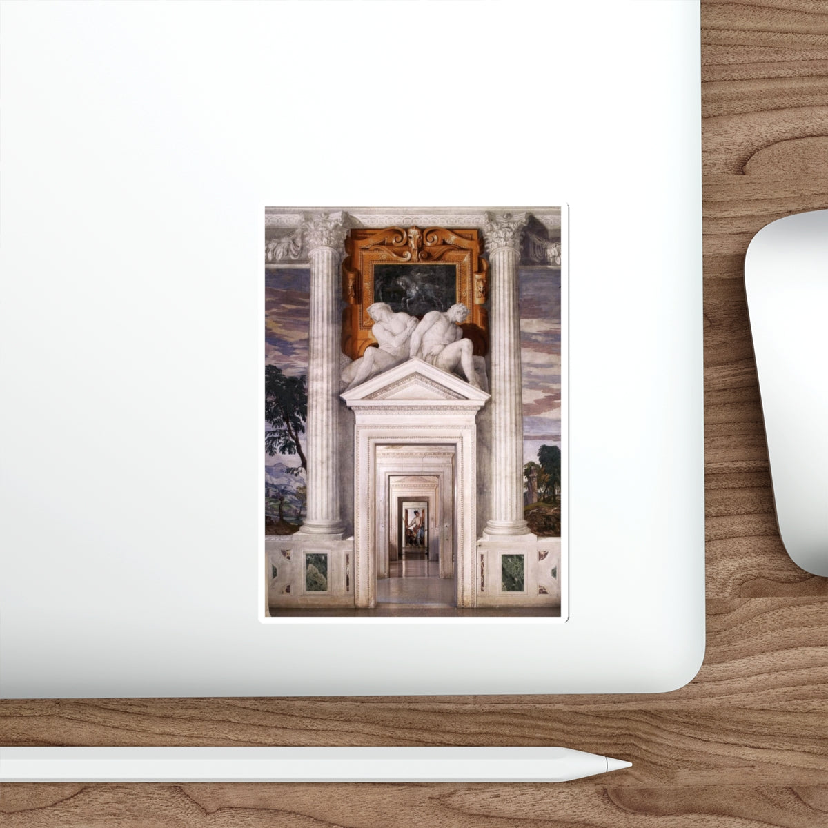 VERONESE, Paolo - View from the Sala dell'Olimpo, facing east (Artwork) STICKER Vinyl Die-Cut Decal-The Sticker Space