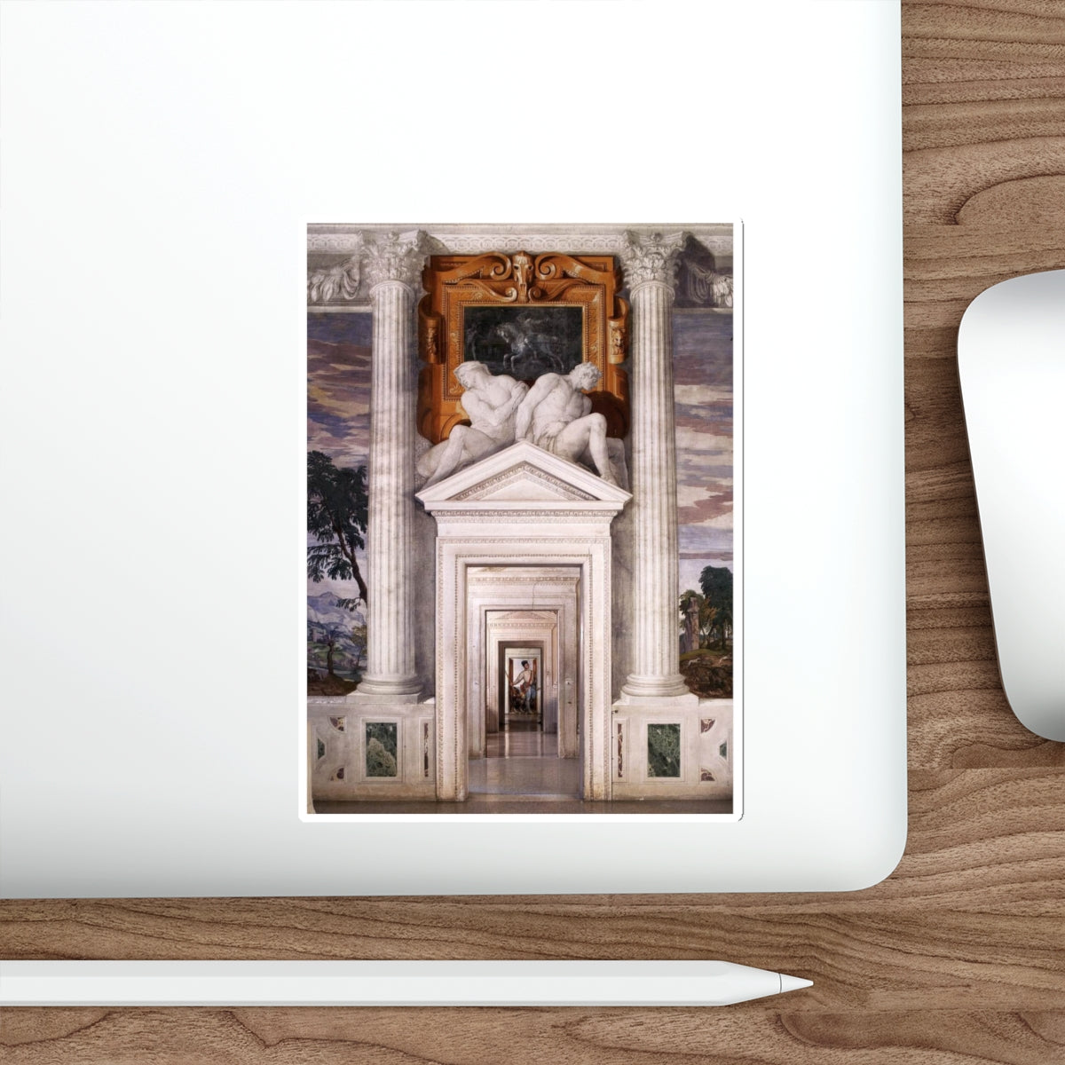 VERONESE, Paolo - View from the Sala dell'Olimpo, facing east (Artwork) STICKER Vinyl Die-Cut Decal-The Sticker Space