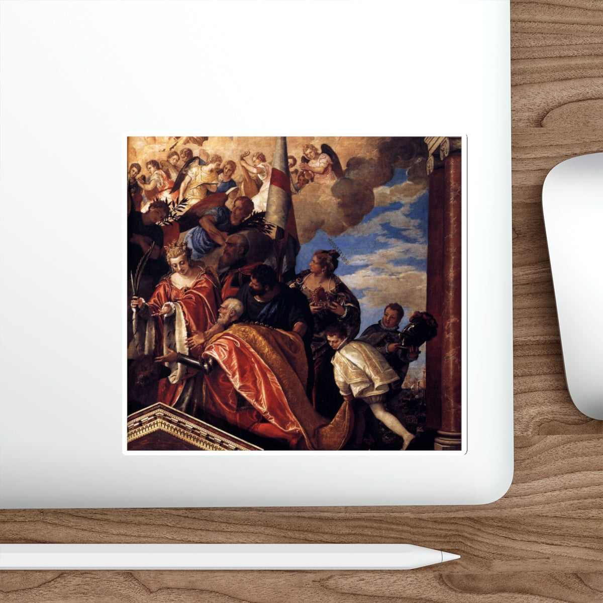 VERONESE, Paolo - Votive Portrait of Doge Sebastiano Venier (detail)2 (Artwork) STICKER Vinyl Die-Cut Decal-The Sticker Space