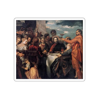VERONESE, Paolo - Wedding at Cana (detail)2 (Artwork) STICKER Vinyl Die-Cut Decal White Die-Cut 2 Inch - The Sticker Space