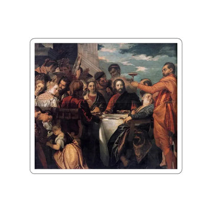 VERONESE, Paolo - Wedding at Cana (detail)2 (Artwork) STICKER Vinyl Die-Cut Decal White Die-Cut 4 Inch - The Sticker Space
