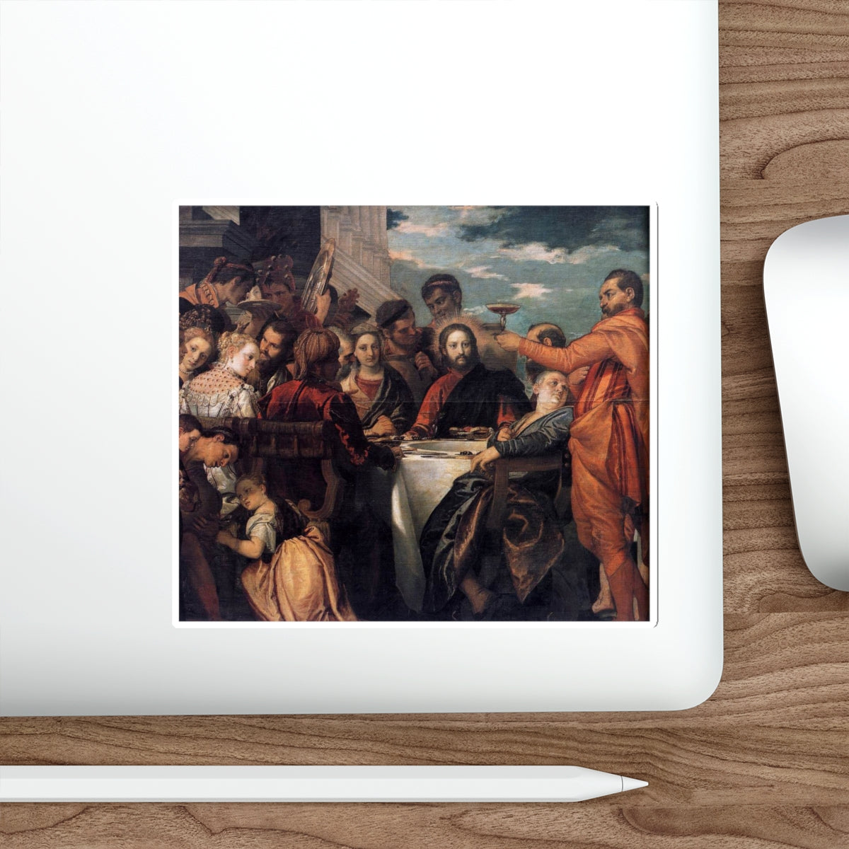 VERONESE, Paolo - Wedding at Cana (detail)2 (Artwork) STICKER Vinyl Die-Cut Decal-The Sticker Space