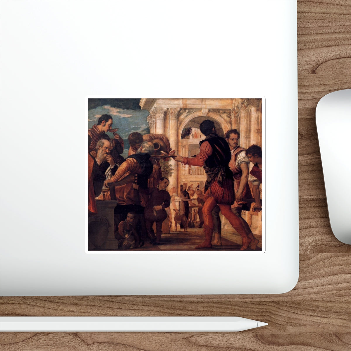 VERONESE, Paolo - Wedding at Cana (detail)3 (Artwork) STICKER Vinyl Die-Cut Decal-The Sticker Space