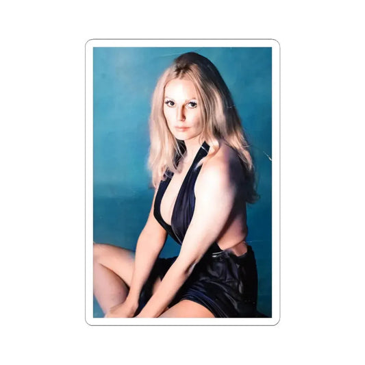 Veronica Carlson #122 (Vintage Female Icon) STICKER Vinyl Kiss-Cut Decal 2 Inch White - The Sticker Space
