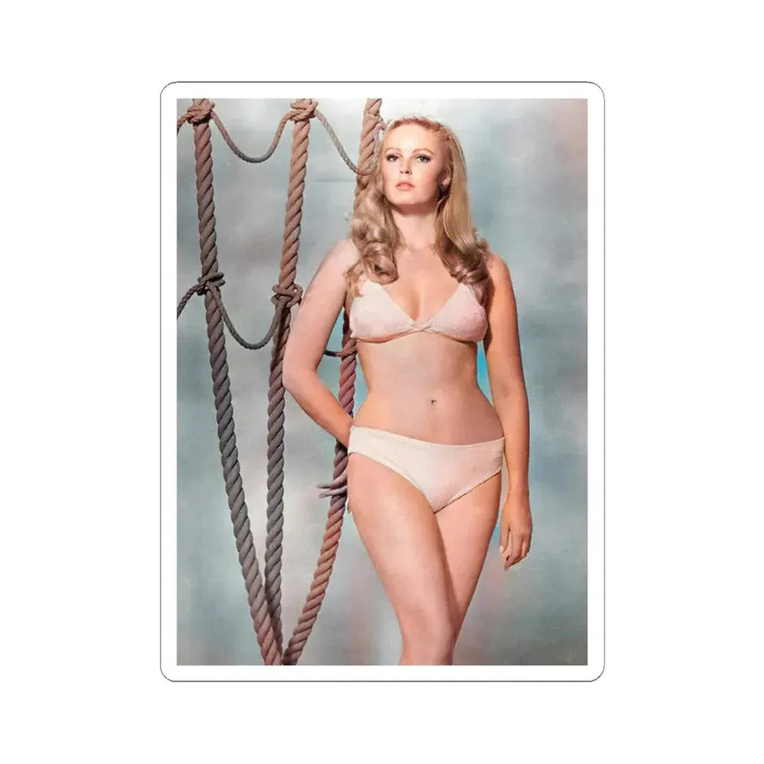 Veronica Carlson #124 (Vintage Female Icon) STICKER Vinyl Kiss-Cut Decal 6 Inch White - The Sticker Space