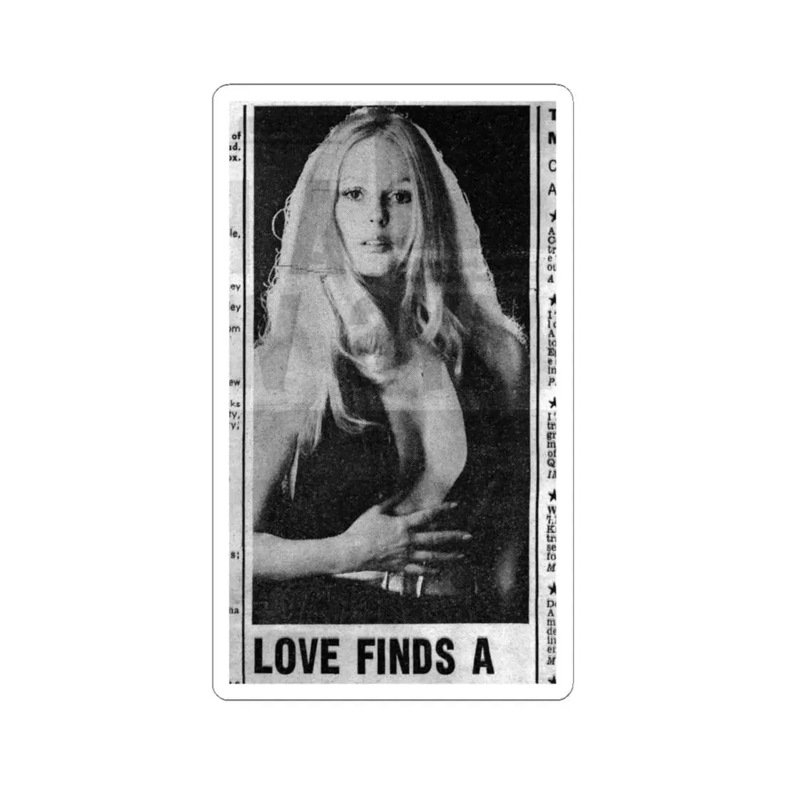 Veronica Carlson #140 (Vintage Female Icon) STICKER Vinyl Kiss-Cut Decal 6 Inch White - The Sticker Space