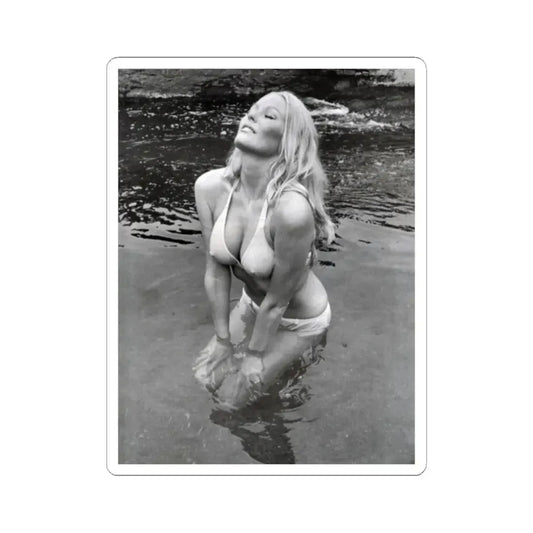 Veronica Carlson #20 (Vintage Female Icon) STICKER Vinyl Kiss-Cut Decal 2 Inch White - The Sticker Space