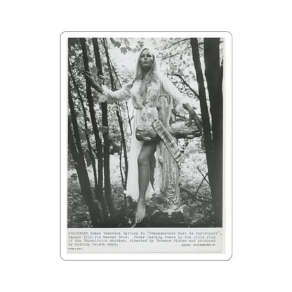 Veronica Carlson #221 (Vintage Female Icon) STICKER Vinyl Kiss-Cut Decal 6 Inch White - The Sticker Space