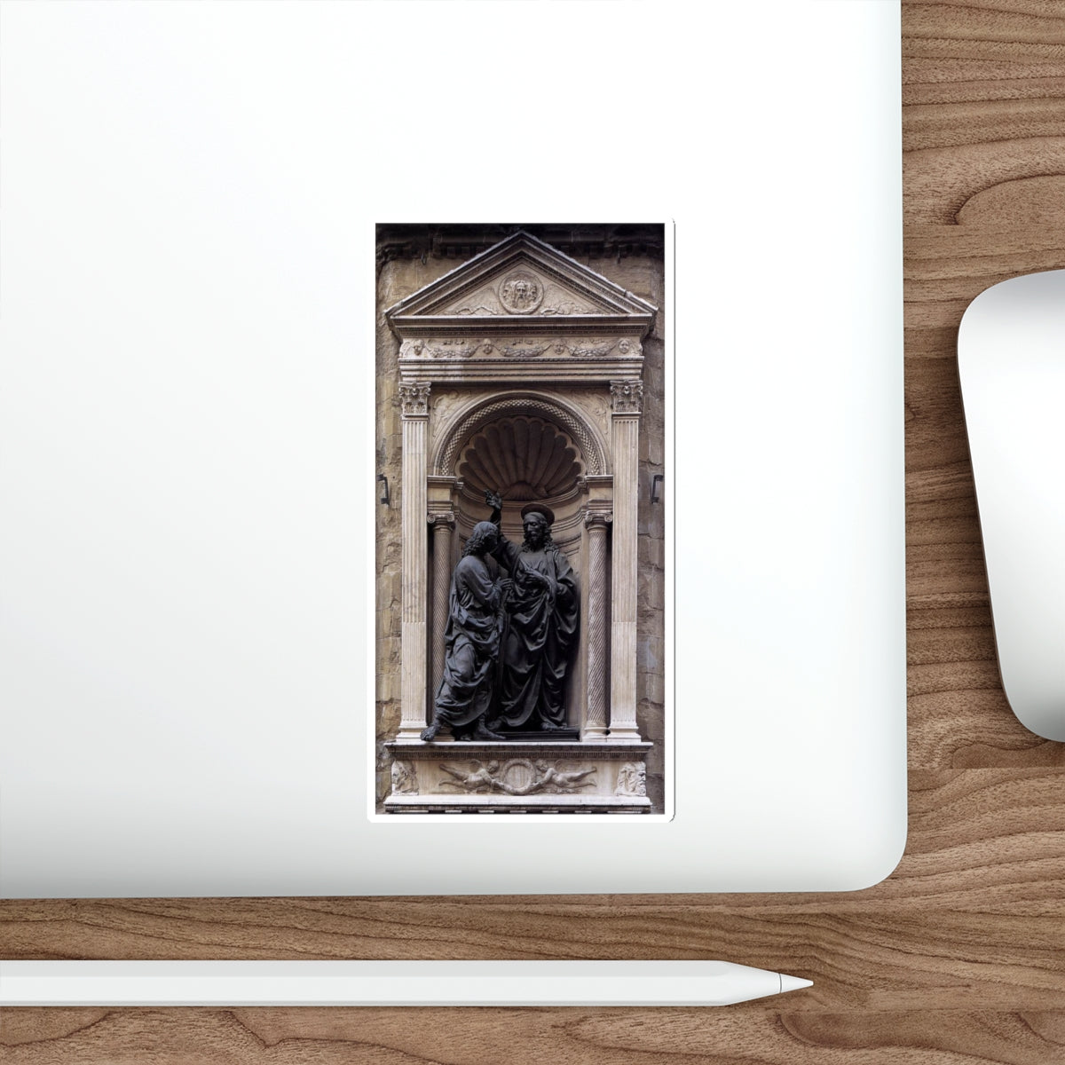 VERROCCHIO, Andrea del - Christ and Doubting Thomas (Artwork) STICKER Vinyl Die-Cut Decal-The Sticker Space