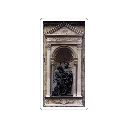 VERROCCHIO, Andrea del - Christ and Doubting Thomas (Artwork) STICKER Vinyl Die-Cut Decal White Die-Cut 4 Inch - The Sticker Space