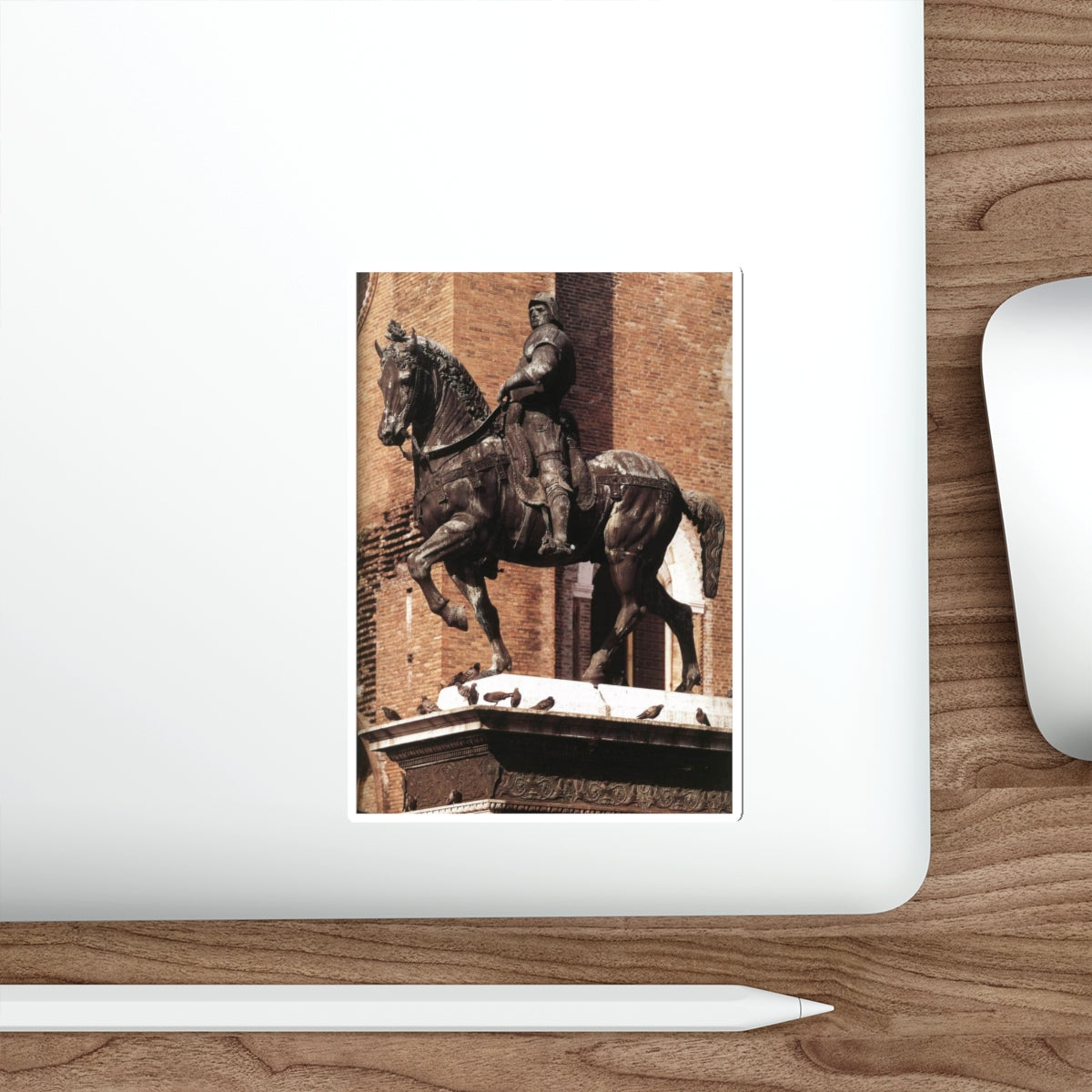 VERROCCHIO, Andrea del - Equestrian Statue of Colleoni (Artwork) STICKER Vinyl Die-Cut Decal-The Sticker Space